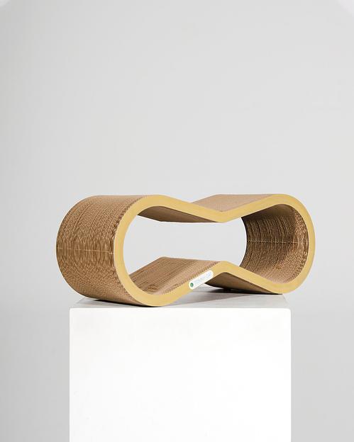 Когтеточка из картона Свитч, желтый, опт  фото 2