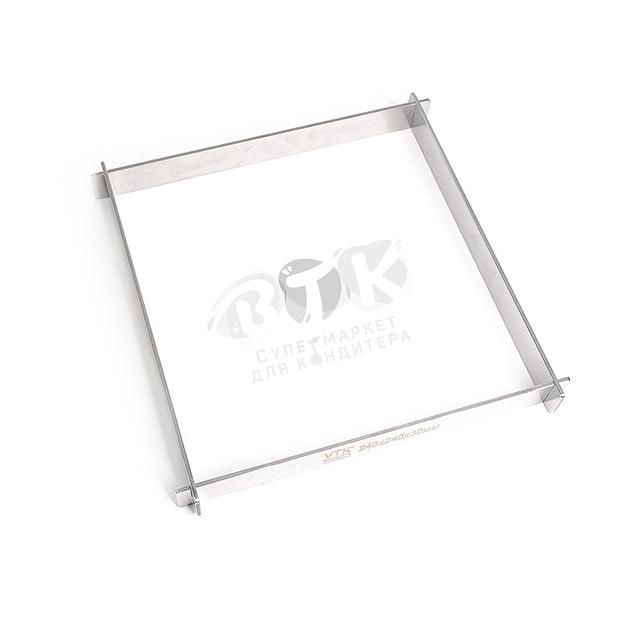 Рамка для конфет и шоколада 240х240х30 мм нержавеющая сталь фото 2
