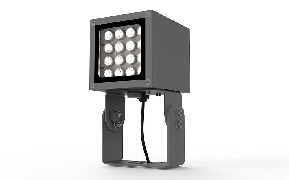 Точечный архитектурный светильник «Гранит» на поворотной скобе фото 1