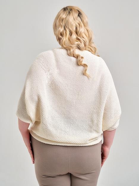 Кардиган Аванта молочный 44-52, 54-62 ОПТ фото 2