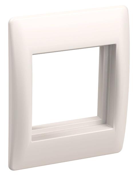 Рамка и супорт для кабель-канала универсальные на 2 модуля фото 1