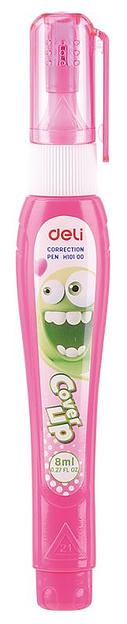 Ручка корректор Deli Cover UP EH10100 шариковый белый 8мл фото 3