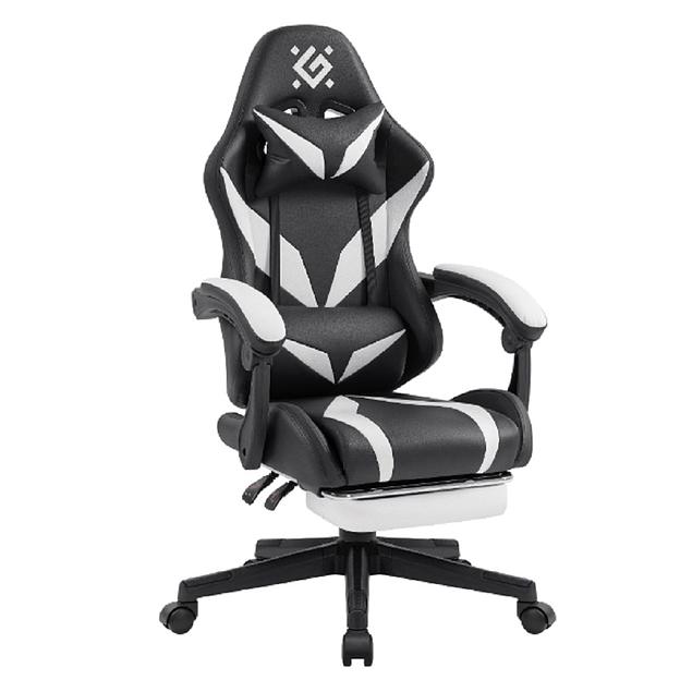 Игровое кресло Aspect Чер/Белый,класс 4,PU,подножка DEFENDER фото 1