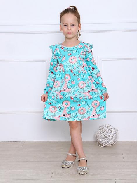 Платье «Алсу» ментоловое опт фото 3