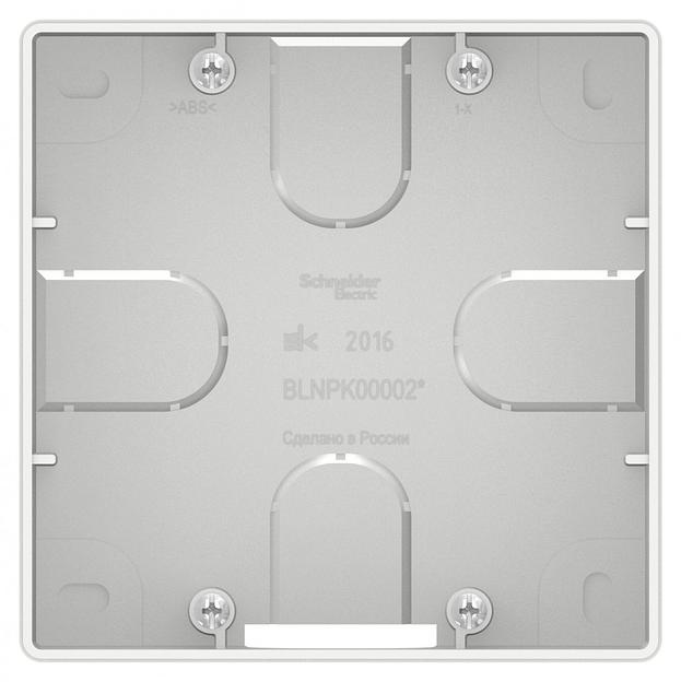 BLANCA коробка подъемная для силовых розеток, белый фото 2