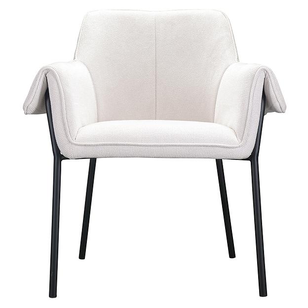 Стул Aline, шенилл, молочный фото 3