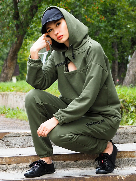 Комплект одежды женский Verenika «Реал» хаки 48 ОПТ фото 2