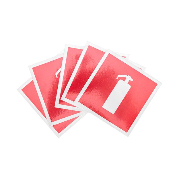 Наклейка знак пожарной безопасности Rexant 56-0050 "Огнетушитель" 100*100 мм фото 2