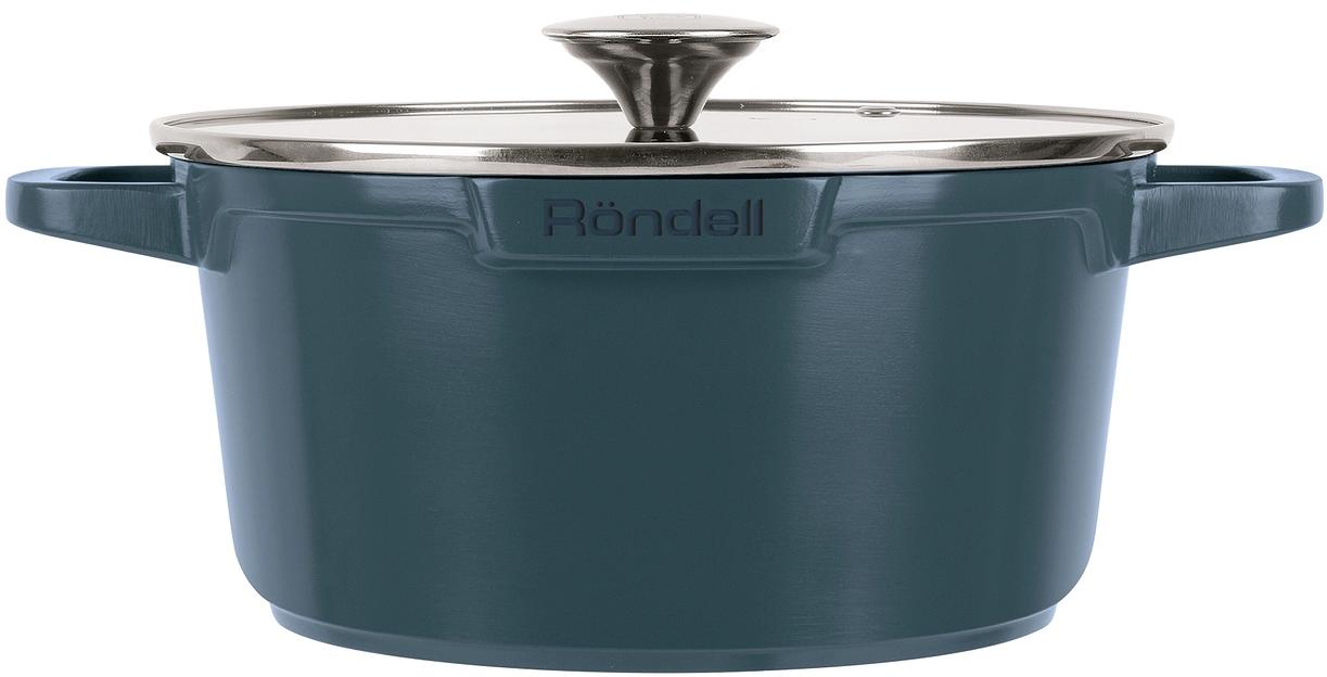 Кастрюля Rondell Azul Claro RDA-1501 4.5л. d=24см (с крышкой) синий фото 2