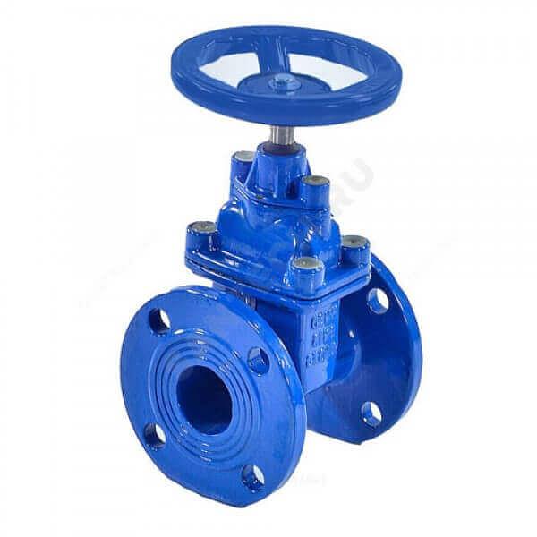 Задвижка чугун 30ч39р  МЗВ обрезиненный клин Ду 250 Ру16 фл фото 1