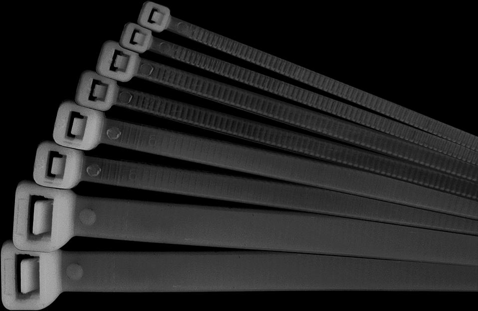 Хомут 250х4.8мм черный нейлон (100шт) фото 1