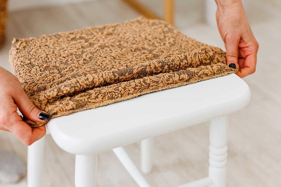 Чехол на табурет Чехлы&Пледы «Жаккард Вензель» кофе (2 шт) ОПТ фото 5