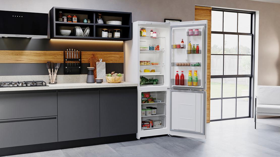 Холодильник Hotpoint HT 4180 W 2-хкамерн. белый/серебристый фото 4