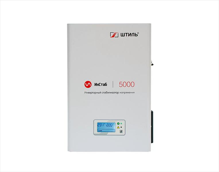 ШТИЛЬ Стабилизатора напряжения: 5000 ВА; инверторный; вх 90-310В; вых 216/224В; настенный (IS5000) фото 1