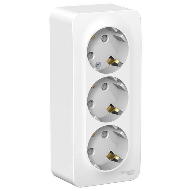 Systeme electric BLNRA011311 BLANCA О/У РОЗЕТКА 3-я с заземлением со шторками ИЗОЛ.ПЛ.,16А, 250В, БЕЛЫЙ фото 1