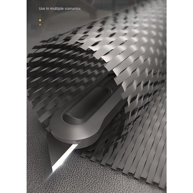 Набор технических ножей "Home Series Black" Deli HT4003 (ножи 9мм+18мм+Т-образный), эксклюзивный дизайн, корпус из высококачественного софттач пластика фото 3