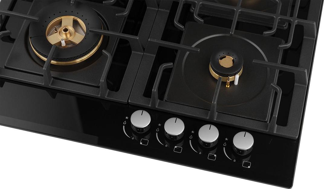 Газовая варочная поверхность Weissgauff HGG 6445 BL Volcano Burner черный фото 4