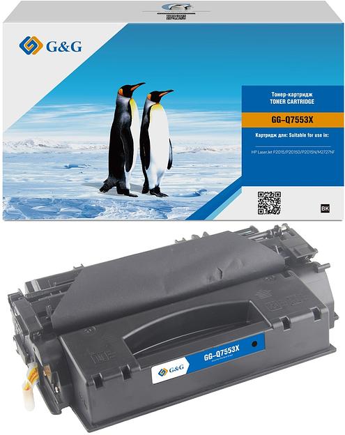 Картридж лазерный G&G GG-Q7553X черный (7000стр.) для HP LJ P2010/P2014/P2015/M2727nf MFP фото 2