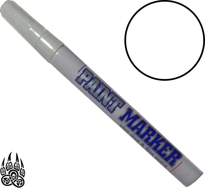 Маркер-краска 2мм Munhwa (Корея) белый, тонкий фото 1