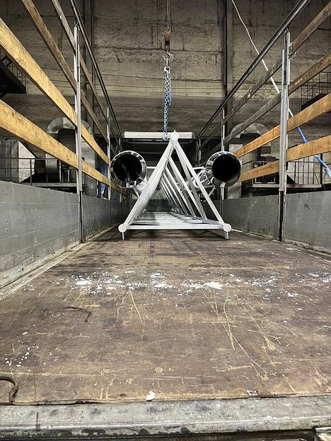 Дымовая труба с двумя газоотводящими стволами 10 м ДУ 350 мм фото 2