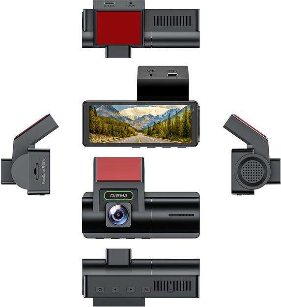 Видеорегистратор Digma FreeDrive 945W черный 8Mpix 2160x3840 170гр. Allwinner фото 5