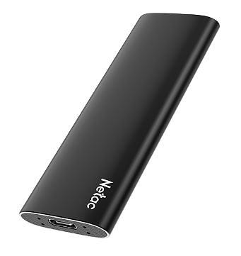 Ssd накопитель Netac Z SLIM Black 2TB USB 3.2 Gen 2 Type-C External SSD, R/W up to 550MB/480MB/s,with USB-C to USB-A cable and USB-A to USB-C adapter 3Y wty (NT01ZSLIM-002T-32BK) фото 2