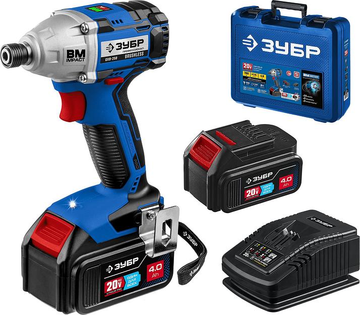 Винтоверт Зубр GVB-250-42 аккум. патрон:держатель бит 1/4" (кейс в комплекте) фото 1
