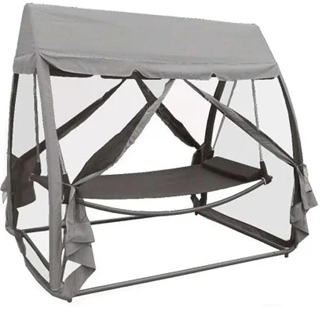 Гамак Art Home «Релакс» с москитной сеткой серый ОПТ фото 2