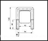 Скоба П-образная (Стремянка) М12 54х120 на колесо плуга 1L-220/320 фото 1