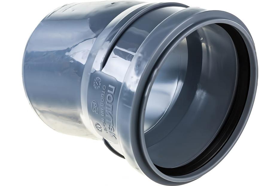 Отвод канализационный 15 град. 110 фото 2