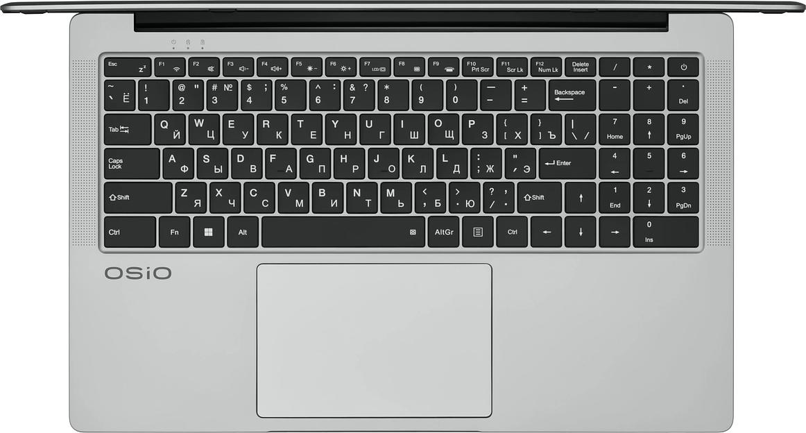 Ноутбук Osio FocusLine F160i-002 Core i3 1115G4 64Gb SSD512Gb Intel UHD Graphics 16.1" IPS FHD (1920x1080) Windows 11 Home grey WiFi BT Cam 6000mAh фото 7