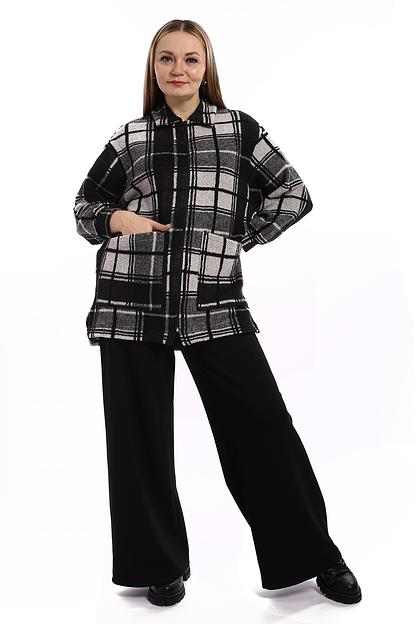 Жакет женский арт.П4347, клетка ОПТ фото 3
