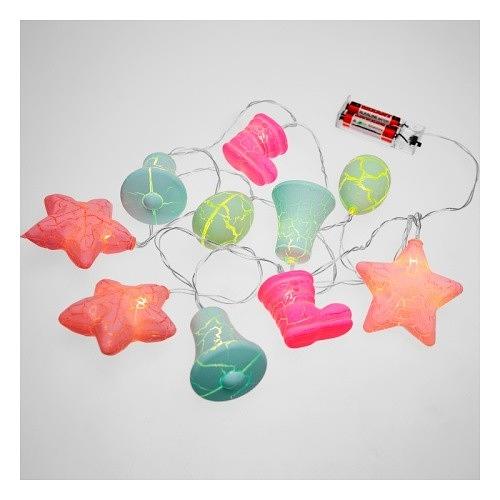 Neon-night 303-081 Гирлянда светодиодная «Новый год» 1,5 м, прозрачный ПВХ, 10 LED, теплый белый, питание 2 х АА (батарейки не в комплекте) фото 1