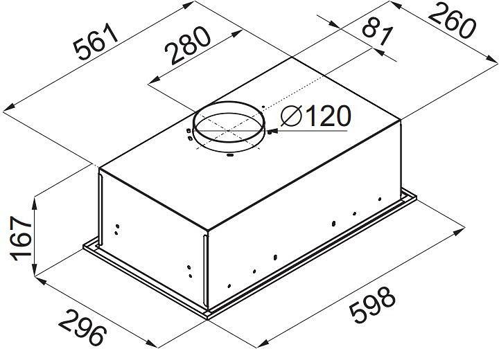 Вытяжка встраиваемая Maunfeld Crosby Singl 60 нержавеющая сталь управление: кнопочное (1 мотор) фото 4