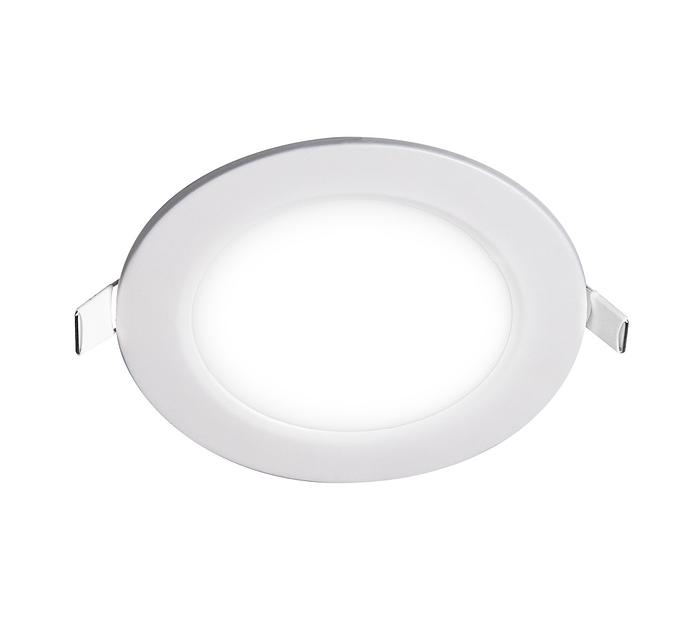 Светильник светодиодный ДВО-6w 4000K 400 Лм IP40 WH d120мм встраиваемый круг JazzWay 5008465A фото 2