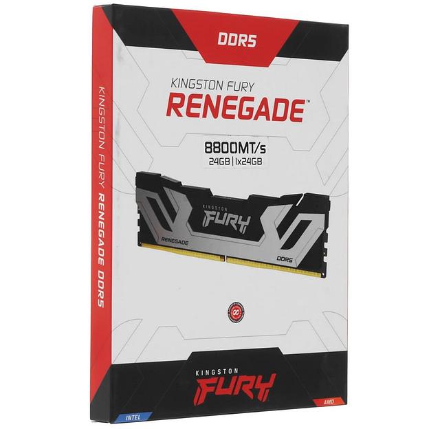 Модуль памяти Kingston 24GB DDR5 8800 FURY Renegade White RGB Non-ECC Unbuffered DIMM CL42 фото 3