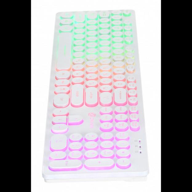 Oklick 420MRL white USB slim Multimedia LED [1091227] фото 7