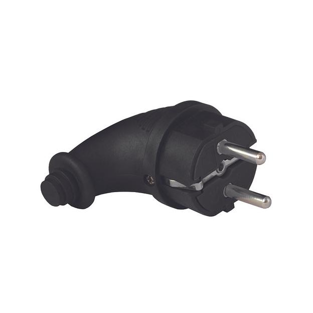 Вилка угловая c/з каучук 16А 250В IP44 (еврослот) фото 3