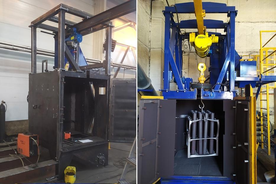 Дробеметная установка подвесного типа фото 1