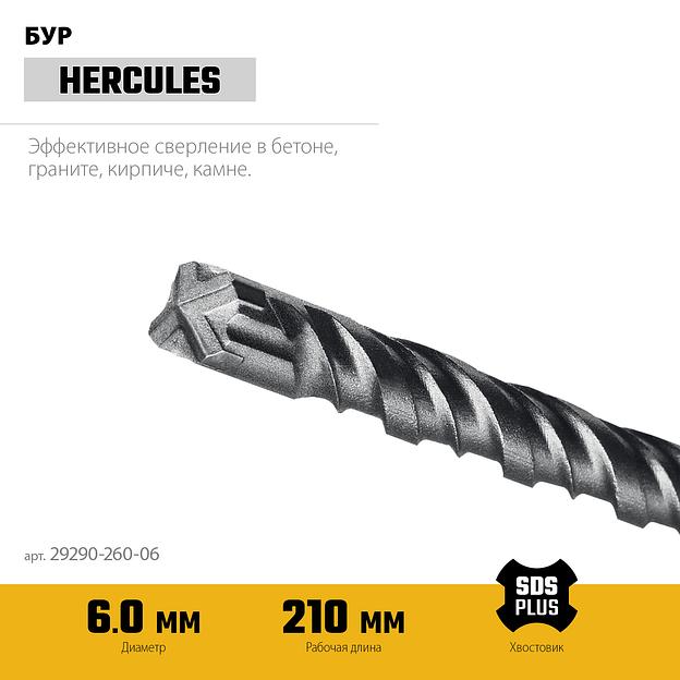 STAYER HERCULES-4Х 6x260 мм, SDS-plus бур (29290-260-06) фото 4