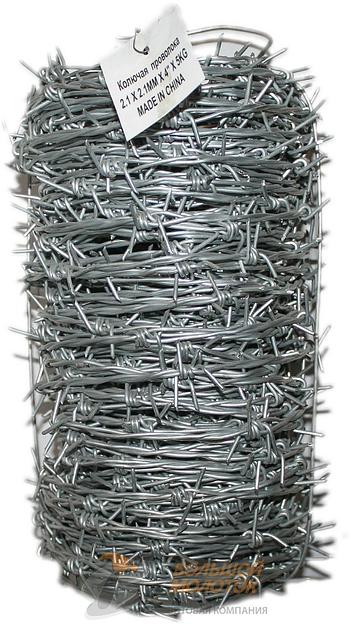 Колючая проволока "Ежиха" d=2.1, 5 кг, 50 м фото 1