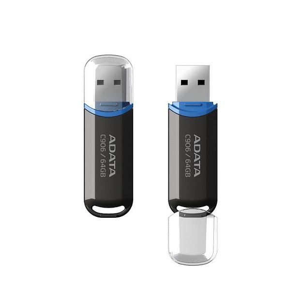 Флеш накопитель 64GB A-DATA Classic C906, USB 2.0, Черный фото 1
