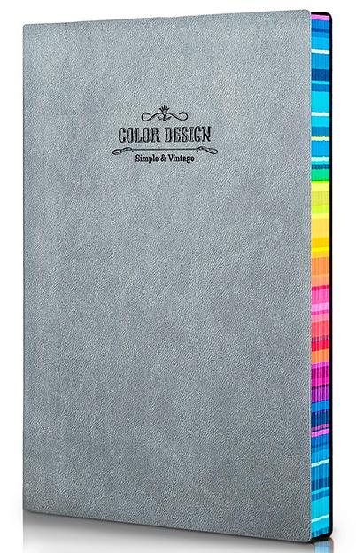 Блокнот Deli 3183GREY 205х143мм искусст. кожа 112л серый фото 1