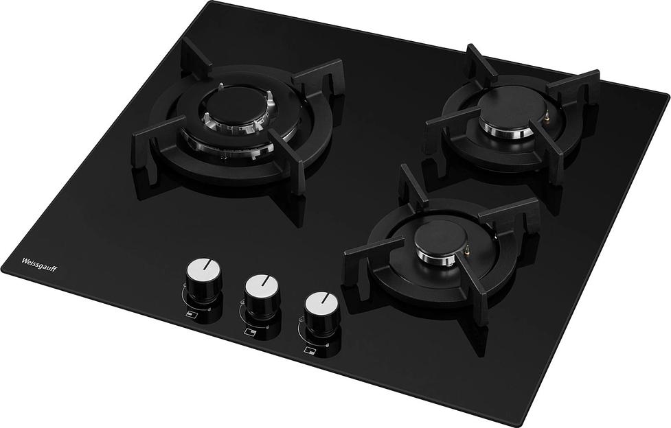 Газовая варочная поверхность Weissgauff HGG 631 BGV черный фото 3