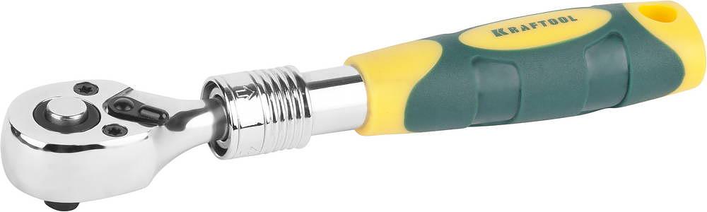KRAFTOOL 1/4″, 72 зубца, телескопическая трещотка для торцовых головок, Pro (27798-1/4) фото 1