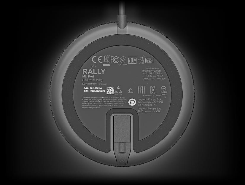 Микрофон Logitech Microphone for Rally Ultra-HD ConferenceCam (989-000430) фото 4