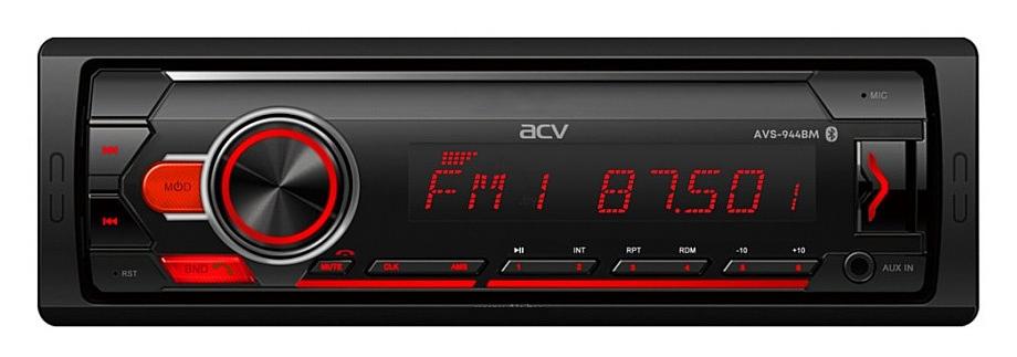 Автомагнитола ACV AVS-944BM 1DIN 4x50Вт фото 1