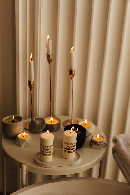 Ароматическая свеча из соевого воска Eden touch «Цилиндр»   фото 4