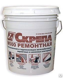 Скрепа М500 ремонтная -смесь сухая, поверхностно-восстановительная, 25 кг ОПТ фото 1