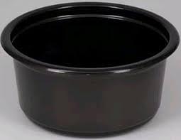 Контейнер для первых блюд К-115И 350 мл черный с крышкой ОПТ фото 1